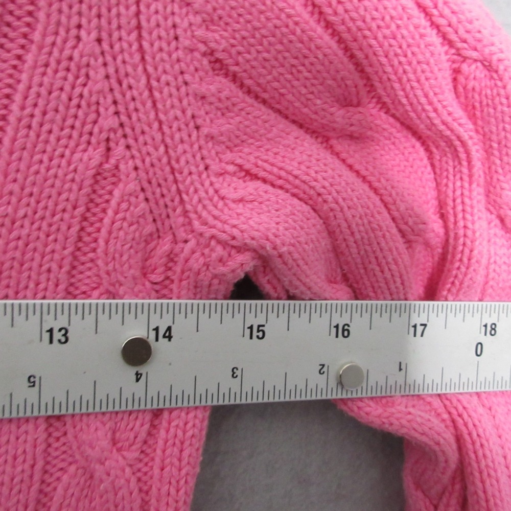 Vintage Vineyard Vines Sweater XS or Girl Large Pink Cable Knit Preppy Fisherman - Picture 5 of 10